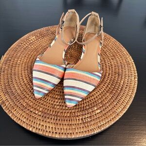 Crown Vintage Multicolor Striped Flats
